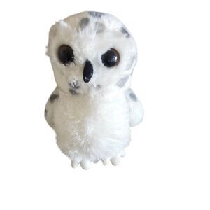 Aurora world inc. White gray stuffed Owl plush